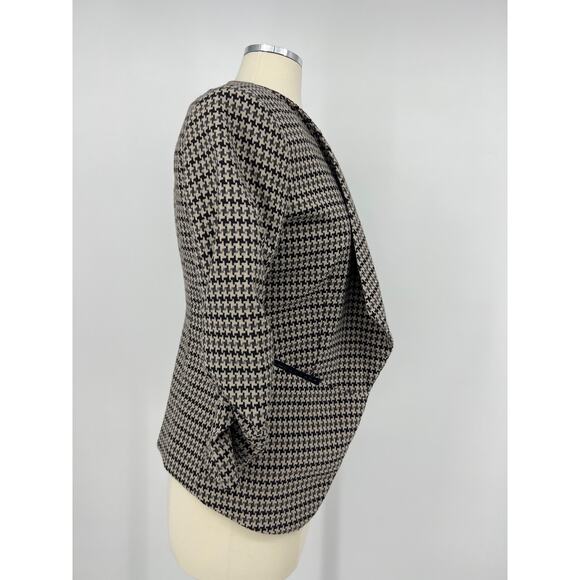 H&M Women's Open Front Three Quarter Sleeves Blazer Jacket Womens 8 - Picture 2 of 7